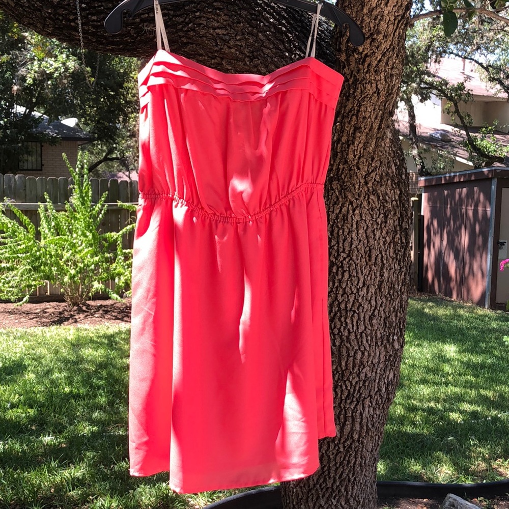 Mimi Chica Coral strapless dress